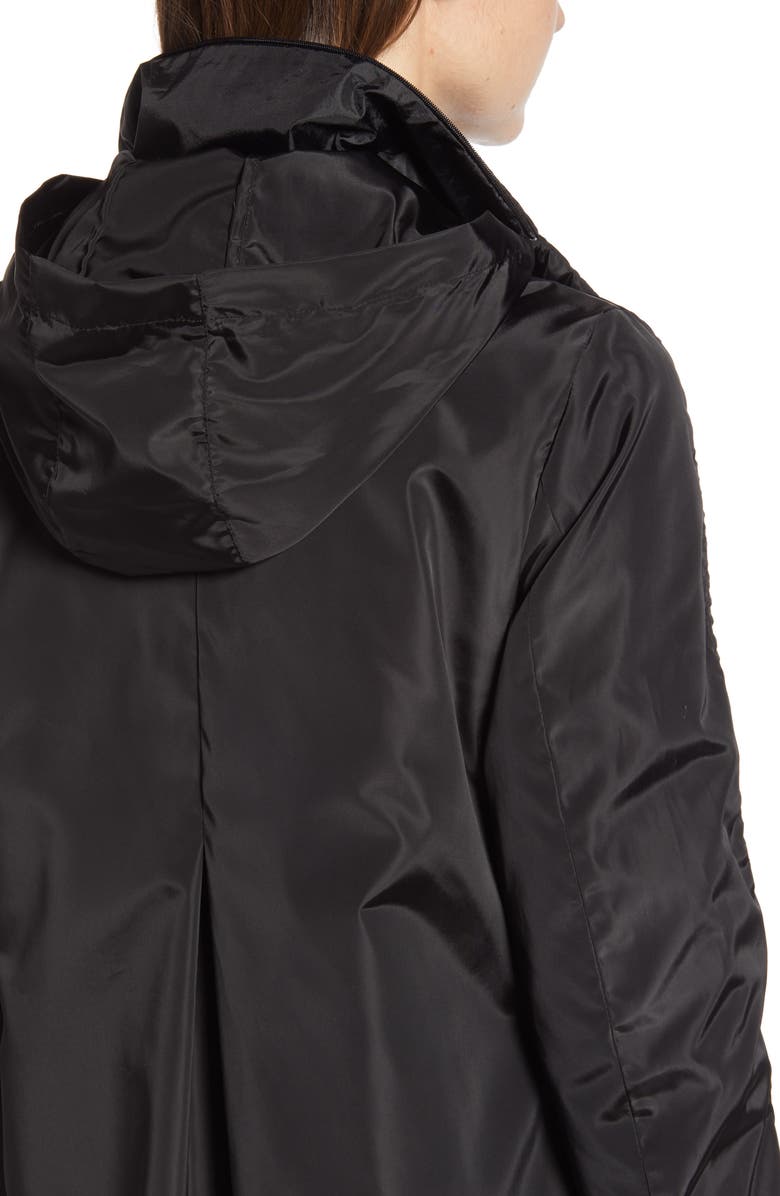 Via Spiga Packable Hooded Raincoat, Alternate, color,