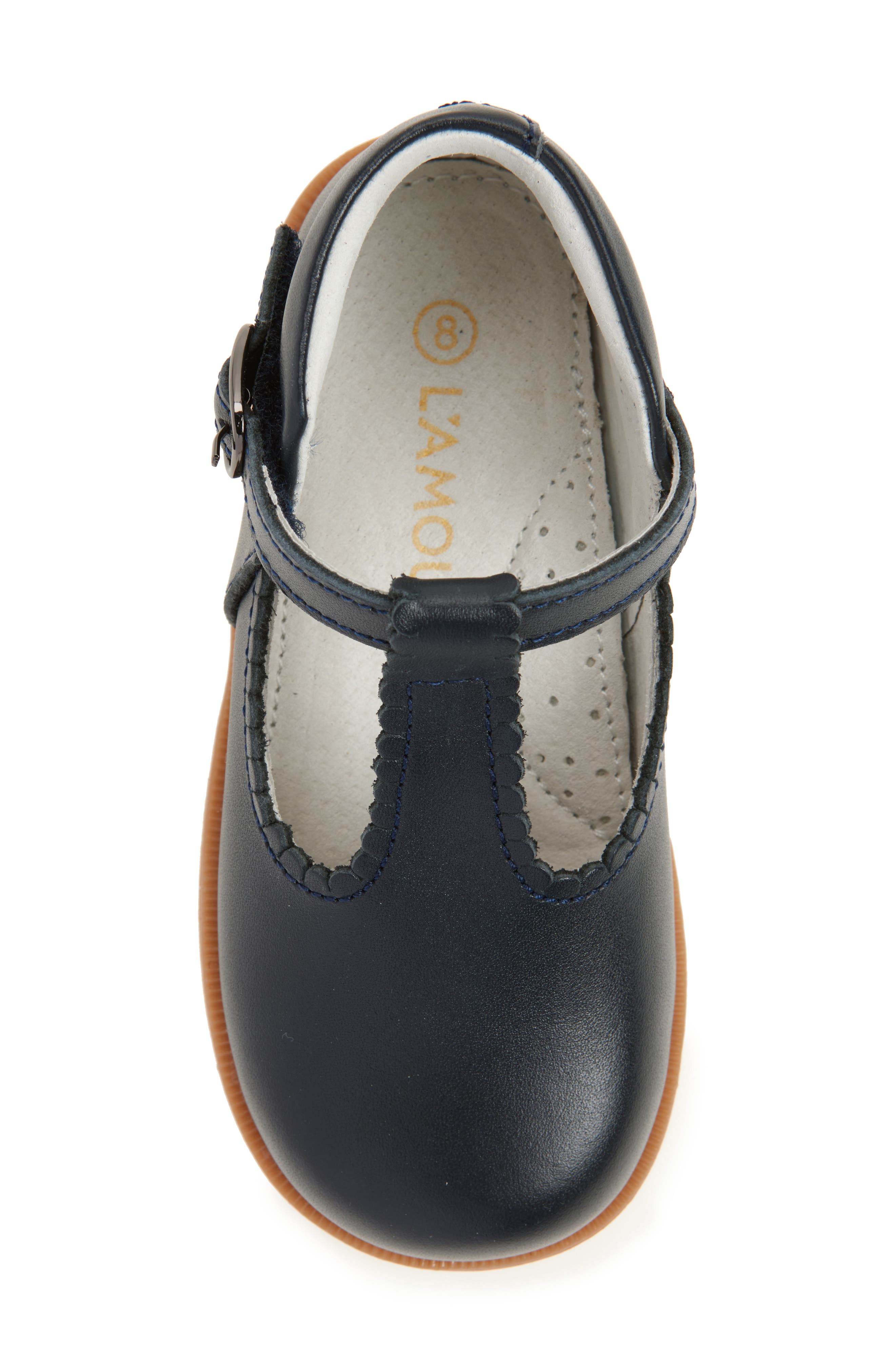 L'AMOUR Kids' Louise T-Strap Shoe, Alternate, color, Navy