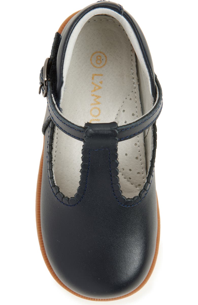 L'AMOUR Kids' Louise T-Strap Shoe, Alternate, color, Navy