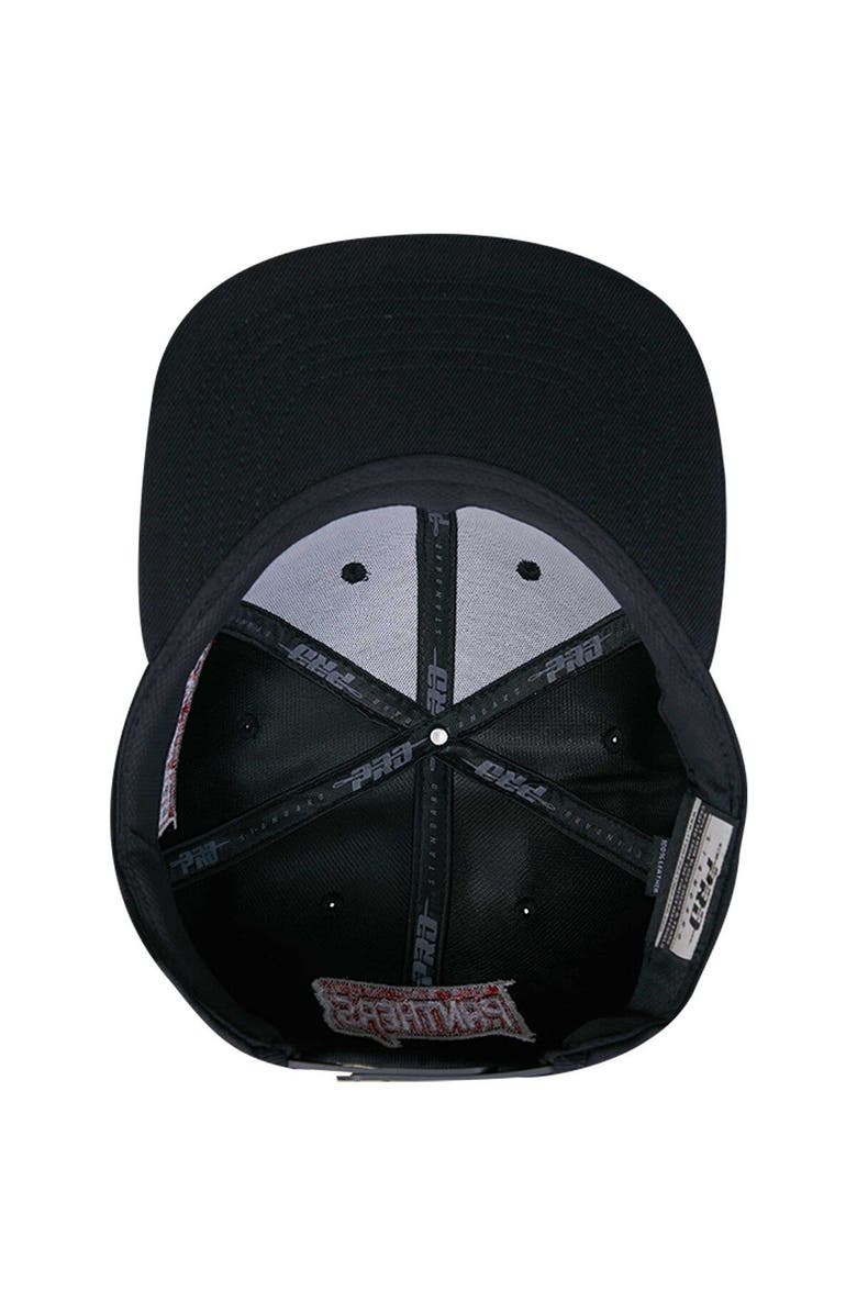 PRO STANDARD Men's Pro Standard Black Clark Atlanta Panthers Arch Over Logo Evergreen Snapback Hat, Alternate, color, 