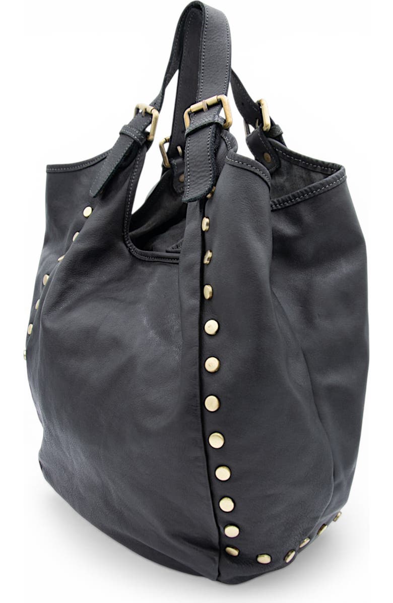 Bolsa Nova Slouchy Stud Tote, Alternate, color, Black