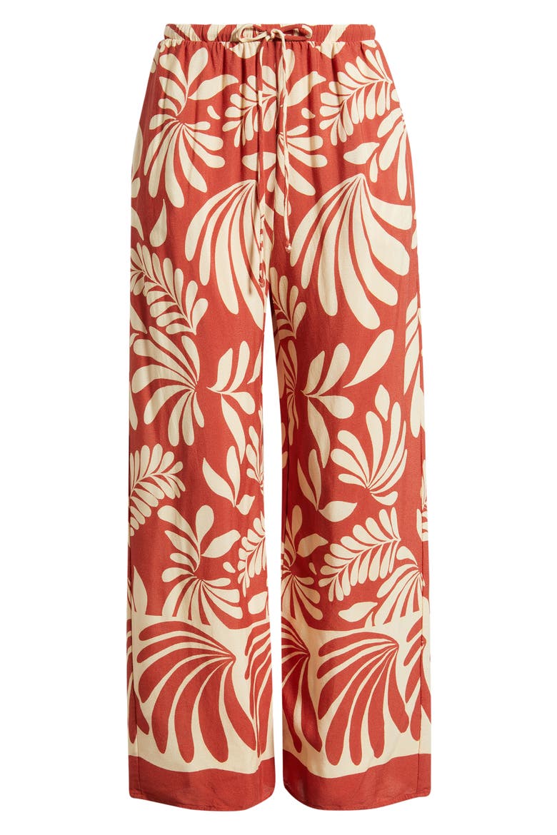 Acacia Wide Leg Pants, Main, color, RED