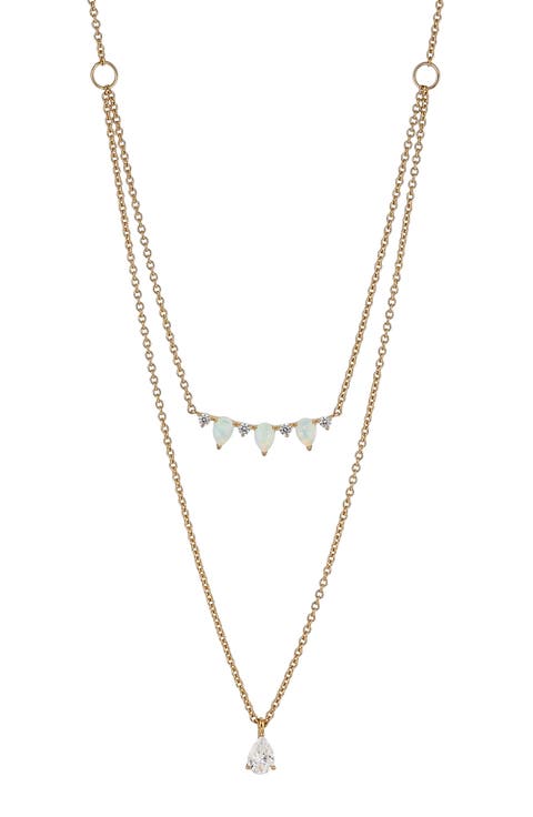 Vanessa Multistrand Pendant Necklace