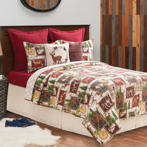 Bryson Retreat Cotton Quilt Set  - Reversible and Machine Washable