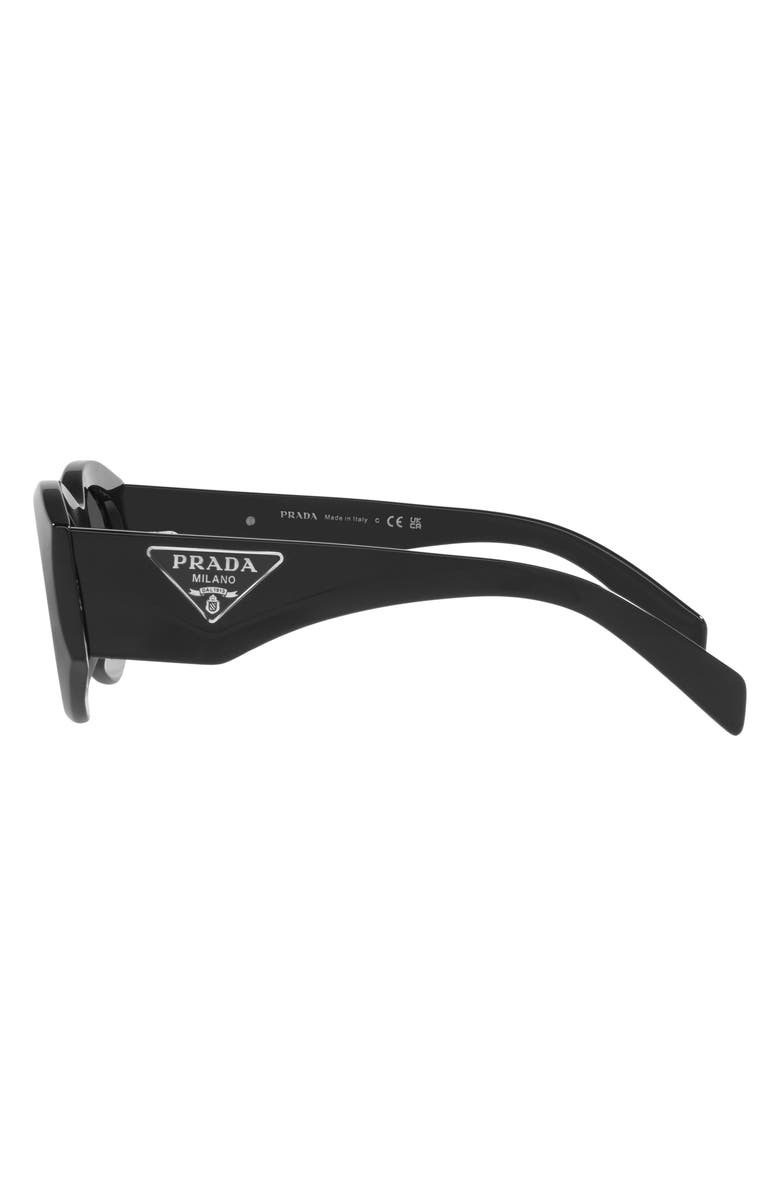 Prada 53mm Irregular Sunglasses, Alternate, color,