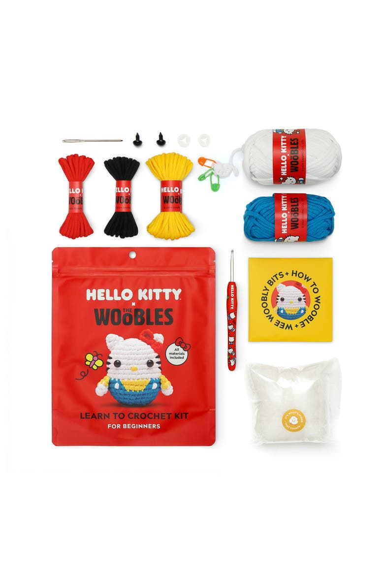 Hello Kitty Crochet Kit, Alternate, color, WHITE