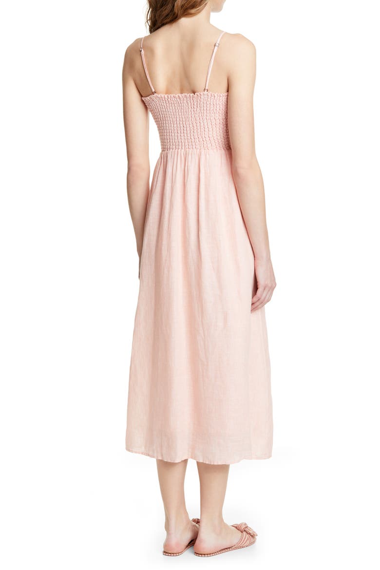 Tilsa Linen Maxi Sundress, Alternate, color, PERSIMMON