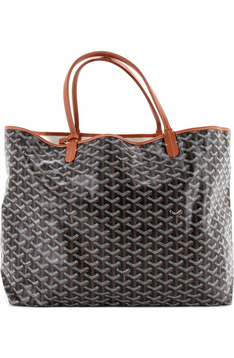 Pre-Owned Goyard Saint Louis Tote Coated Canvas GM, Alternate, color, Brown