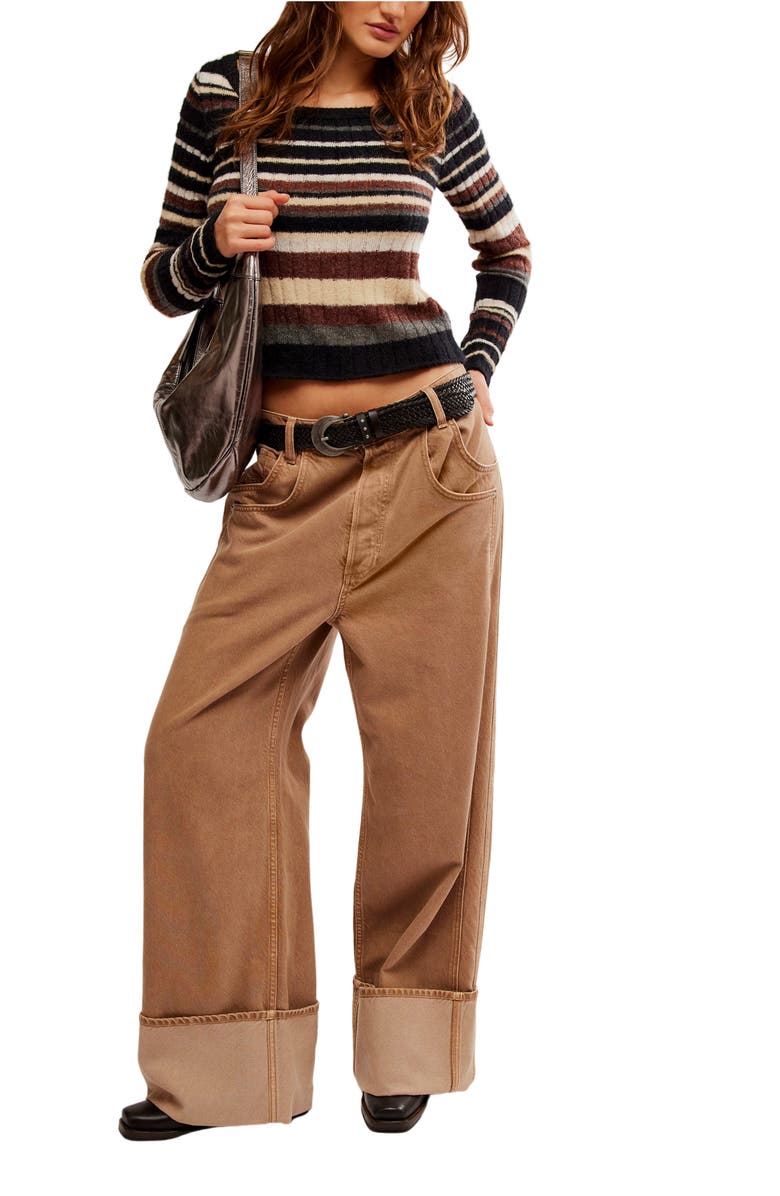 Free People Lumen Stripe Sweater, Alternate, color,