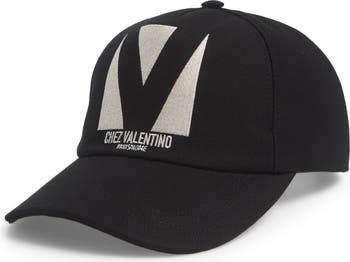 キャップ CHEZ VALENTINO BASEBALL CAP IN NYLON AND MESH Chez Valentino Cotton Baseball Cap With Embroidery for Man