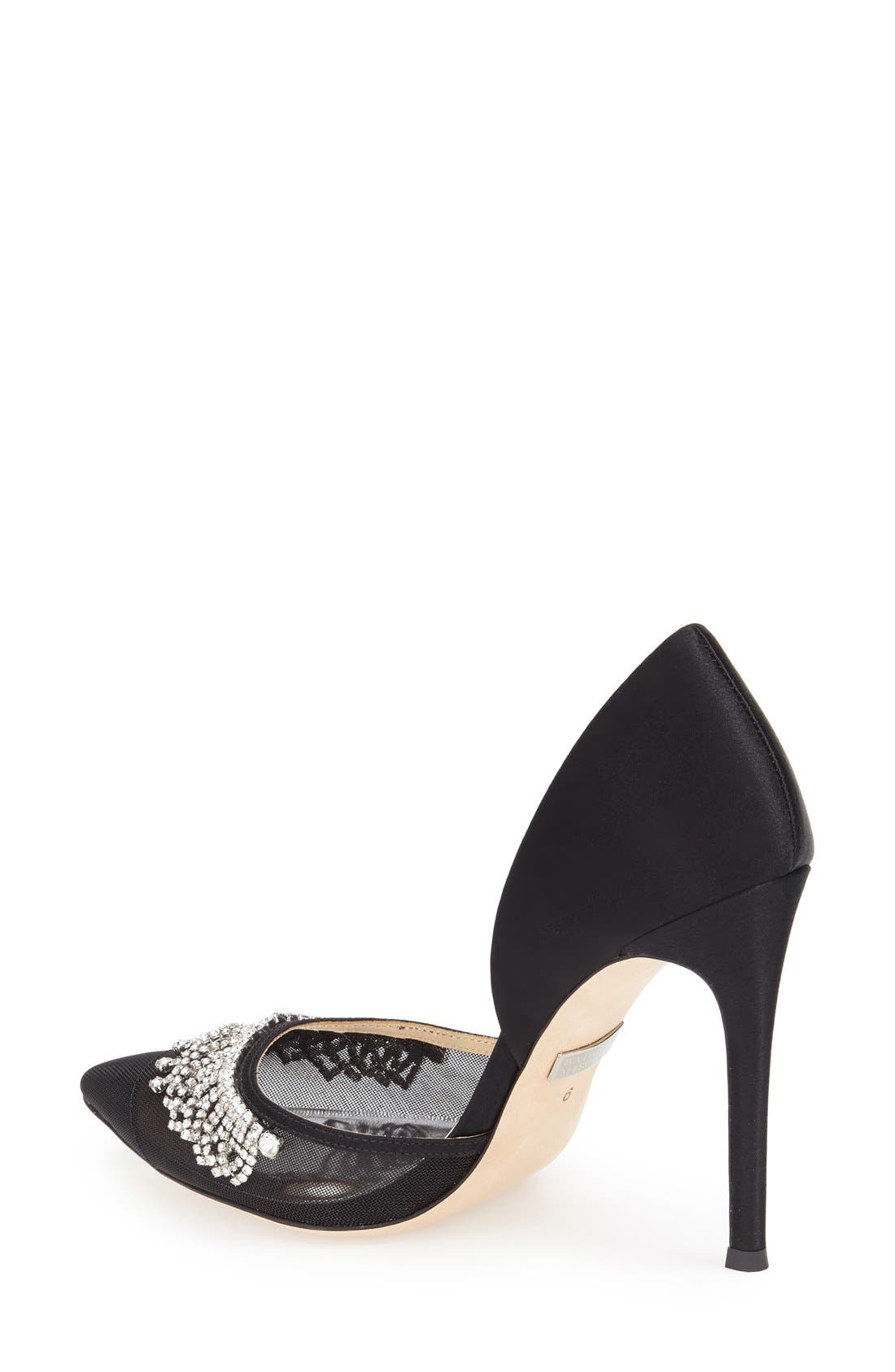 Badgley Mischka Collection Badgley Mischka 'Genna' Embellished d'Orsay Pump, Alternate, color, 