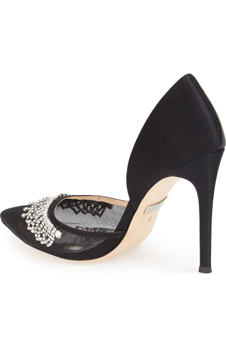 Badgley Mischka Collection Badgley Mischka 'Genna' Embellished d'Orsay Pump, Alternate, color,