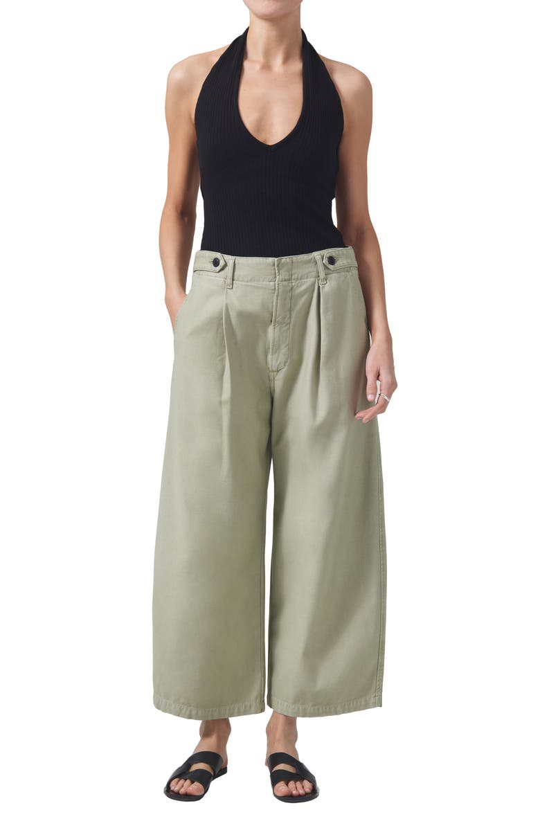 Citizens of Humanity Payton Super High Waist Crop Wide Leg Utility Trousers, Alternate, color, Palmdale