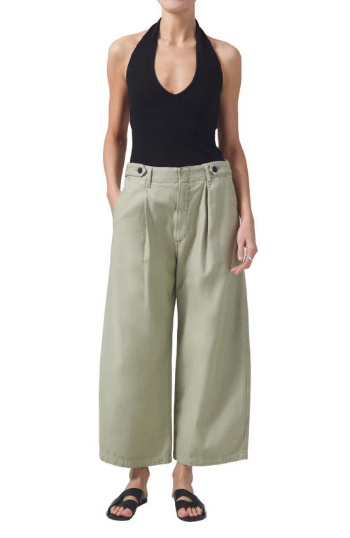 Citizen Of Humanity Citizens Of Humanity Payton Super High Waist Crop Wide Leg Utility Trousers In Palmdale