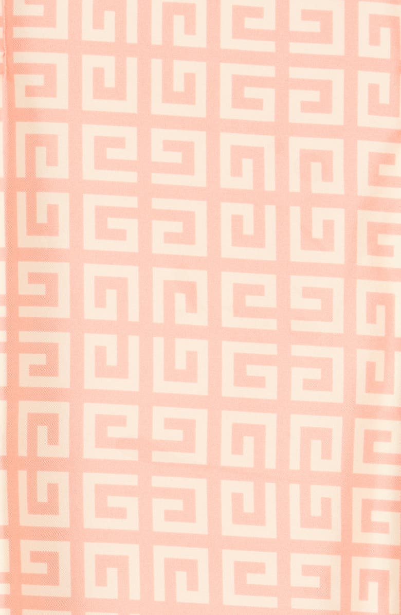 Givenchy 4G Logo Silk Square Scarf, Alternate, color, Flamingo Natural