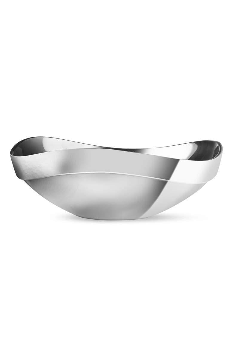 Nambé Billow Large Bowl, Main, color, Silver