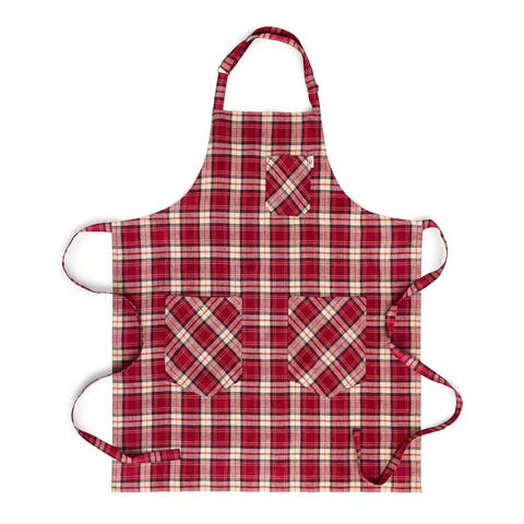 Linen Bib Apron, 33" x 30" Inch