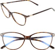 TOM FORD Tom Ford 54mm Blue Light Blocking Optical Glasses