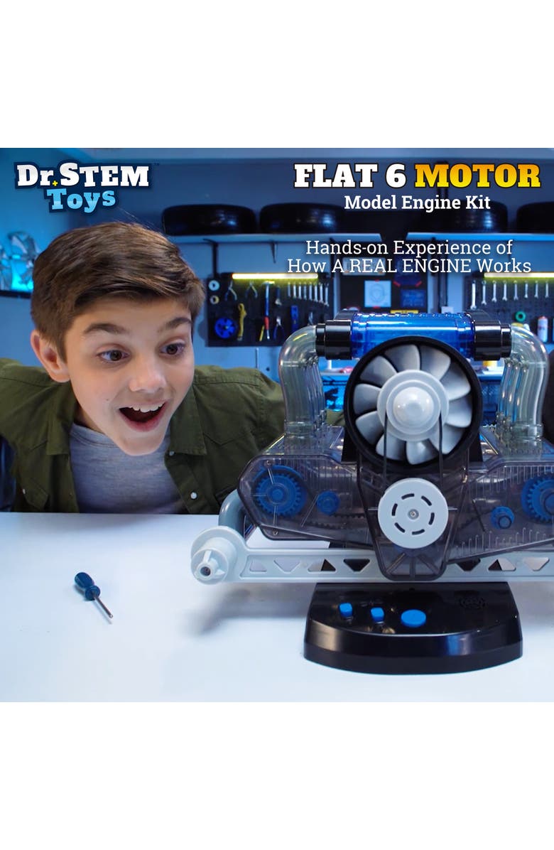 Dr. STEM Toys Flat 6 Motor Kit, 320pc, Alternate, color, Multicolored