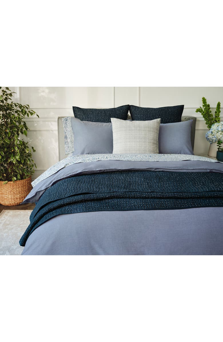 Coyuchi Organic Crinkled Percale<sup>™</sup> Duvet Cover, Alternate, color,