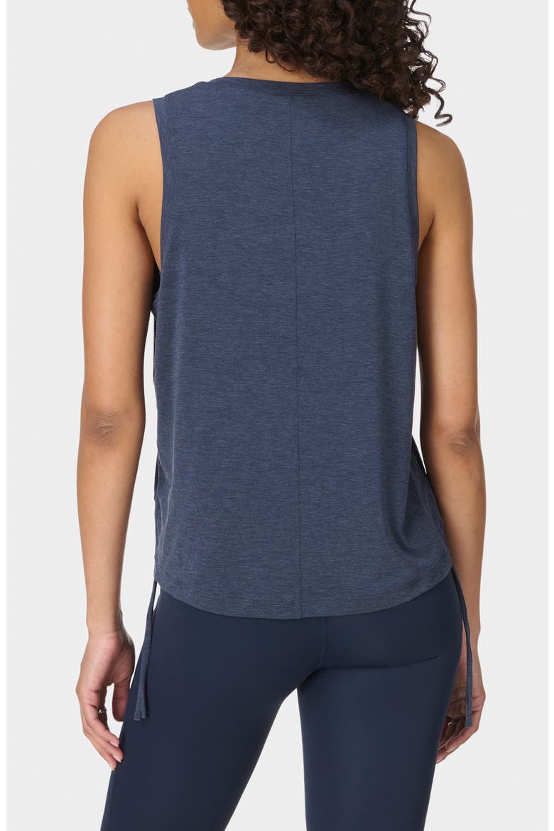 Soft Flow Studio Ruched Tank, Alternate, color, NAVY BLUE