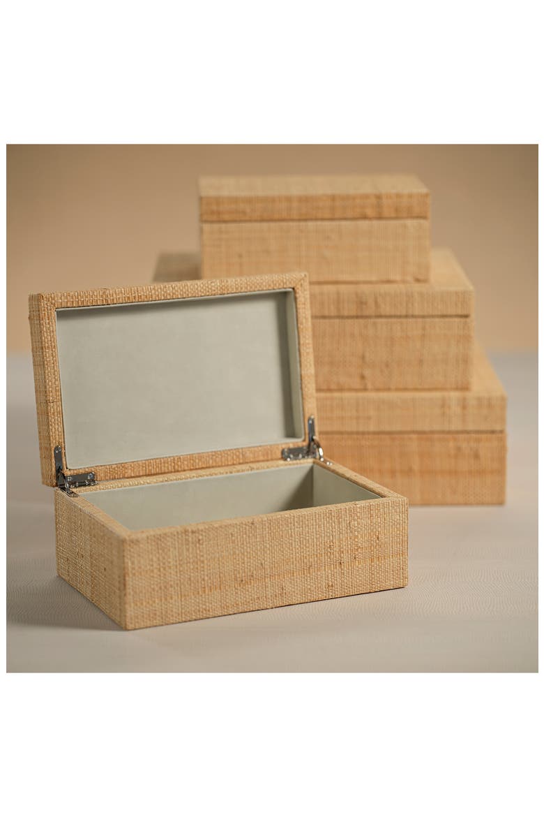 Woven Decorative Box, Alternate, color, BEIGE