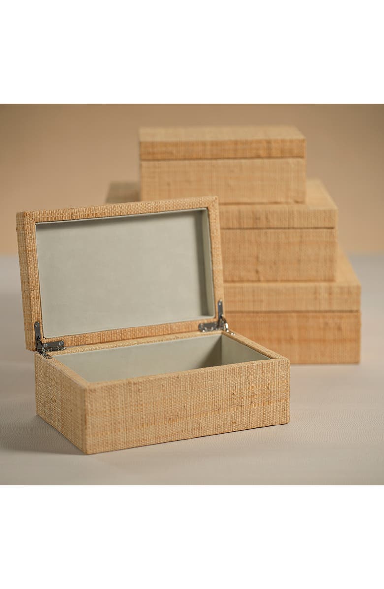 Zodax Woven Decorative Box, Alternate, color, Beige