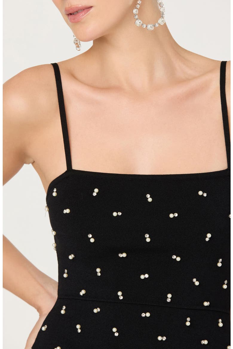 Adde Jewel Embellished Sweater Camisole, Alternate, color, BLACK