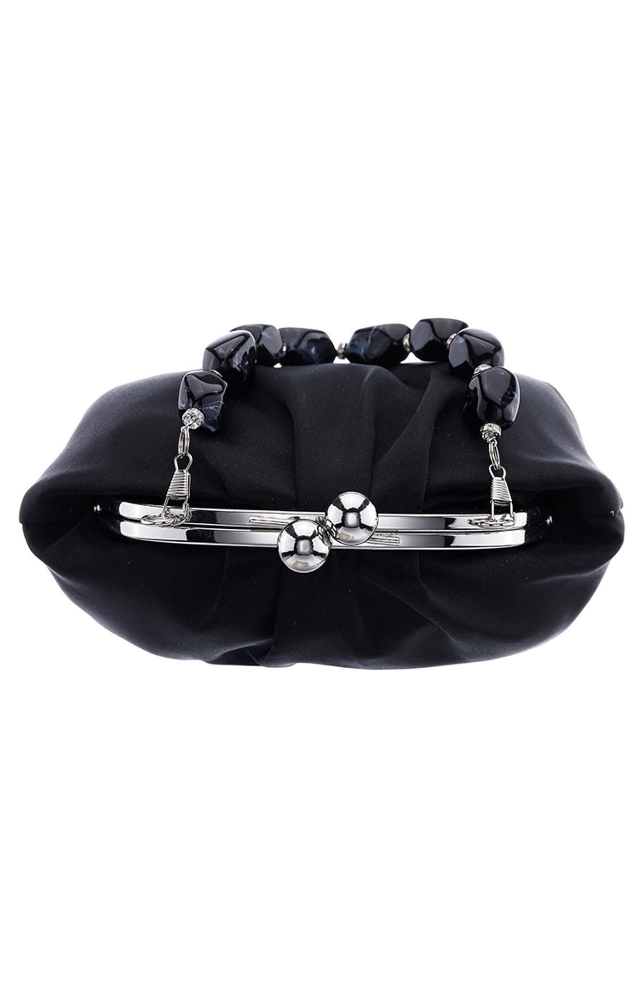 Vespera Clutch, Alternate, color, BLACK