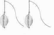 Bearfruit Jewelry Abigail Earrings Dainty Leaf Drop Statement
