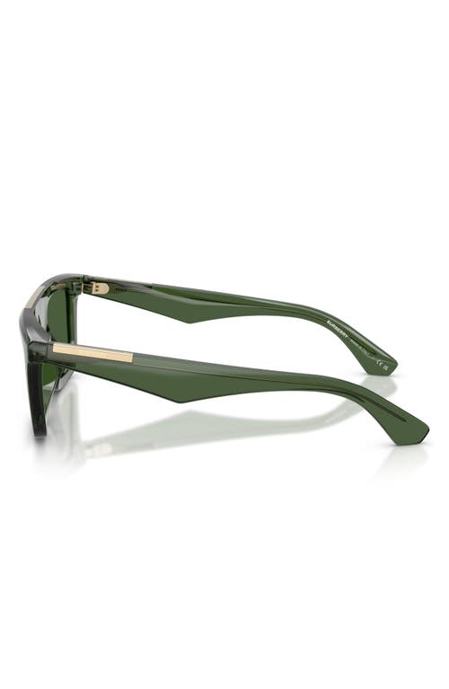 Burberry Rectangle-frame Sunglasses In Green/dark Green