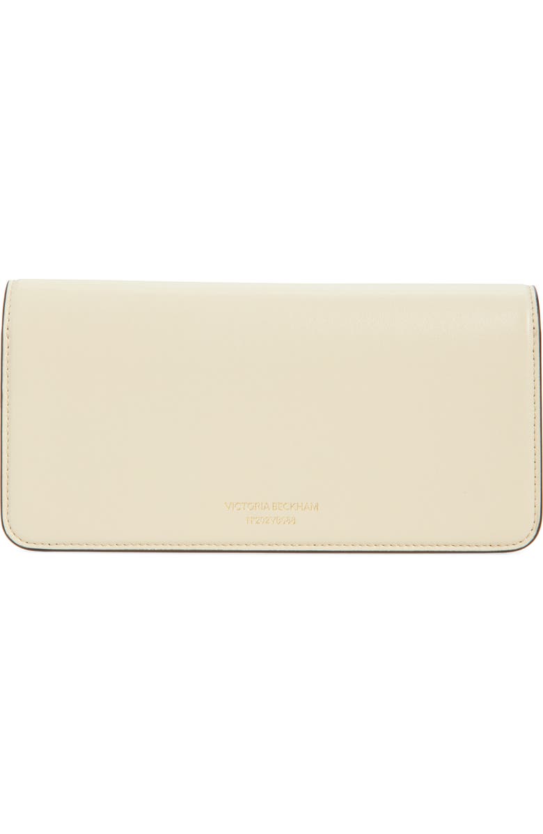 Victoria Beckham 202 Leather Clutch, Alternate, color, Ivory