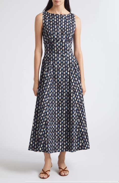 Gwen Drop Waist A-Line Midi Dress