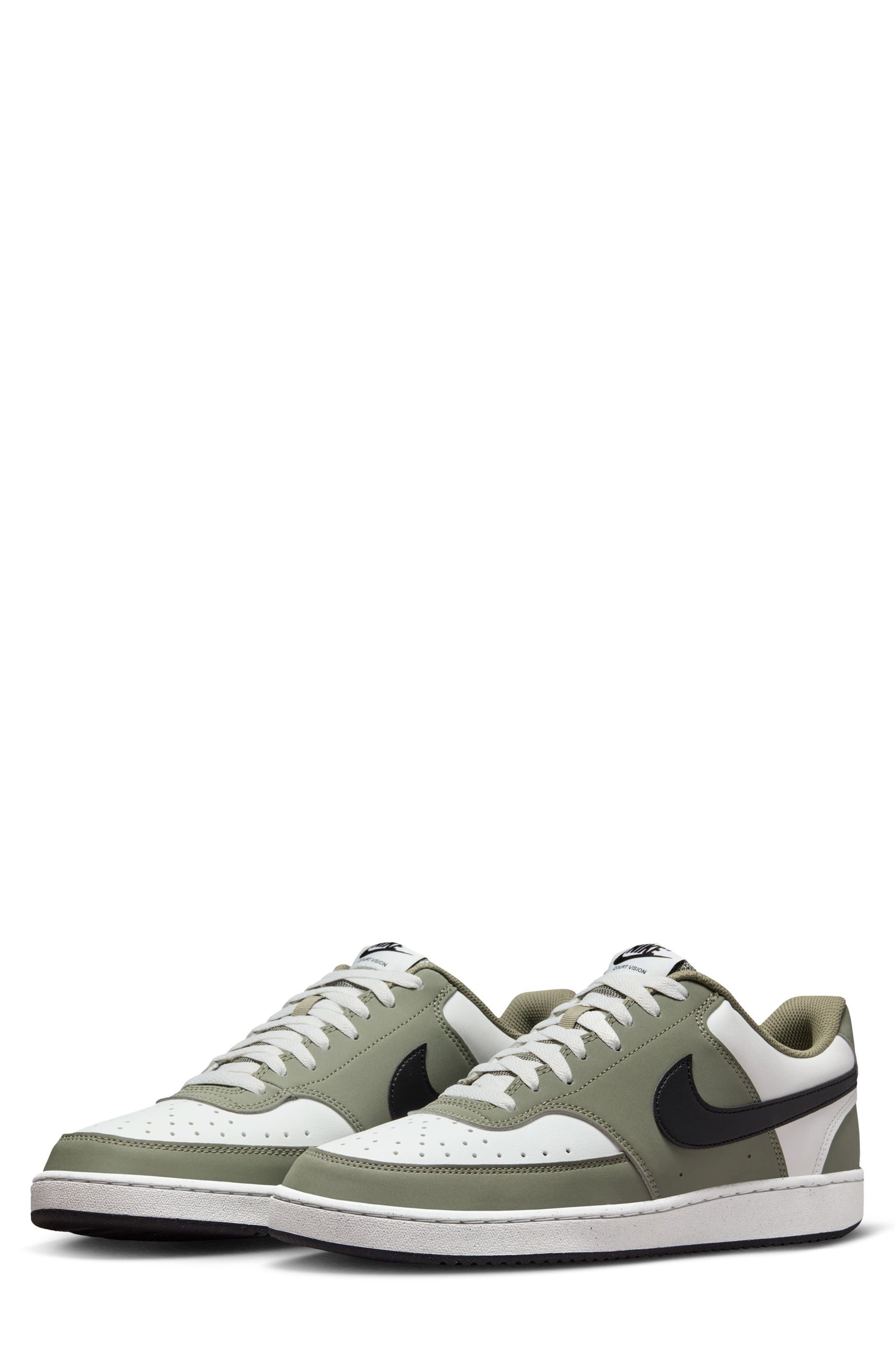 Nike Court Vision Low Sneaker, Main, color, Summit White/ Black