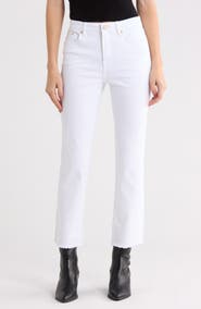 Seven7 High Waist Ankle Straight Leg Jeans