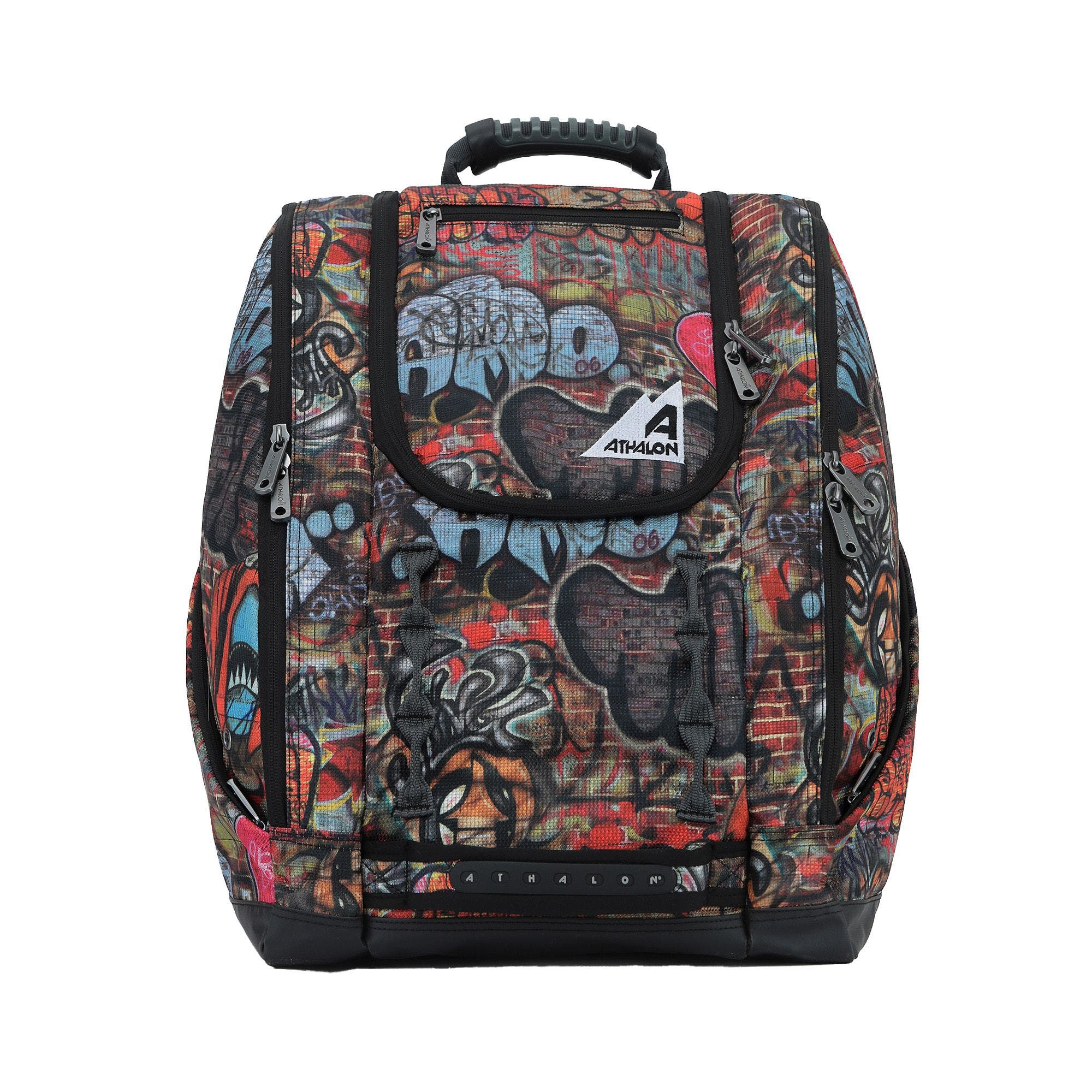 Everything Ski Boot Bag Gear Pack with Ventilated Boot Compartments, Alternate, color, Graffiti