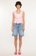 KanCan Margo Essentials Mid Rise Bermuda Denim Shorts