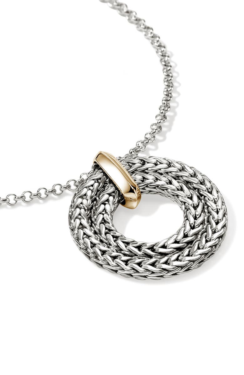 John Hardy Icon Link Pendant Necklace, Alternate, color, Silver And Gold