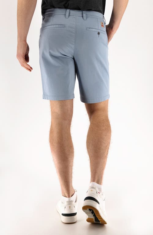 Devil-dog Dungarees 9-inch Performance Stretch Chino Shorts In Dustly Blue