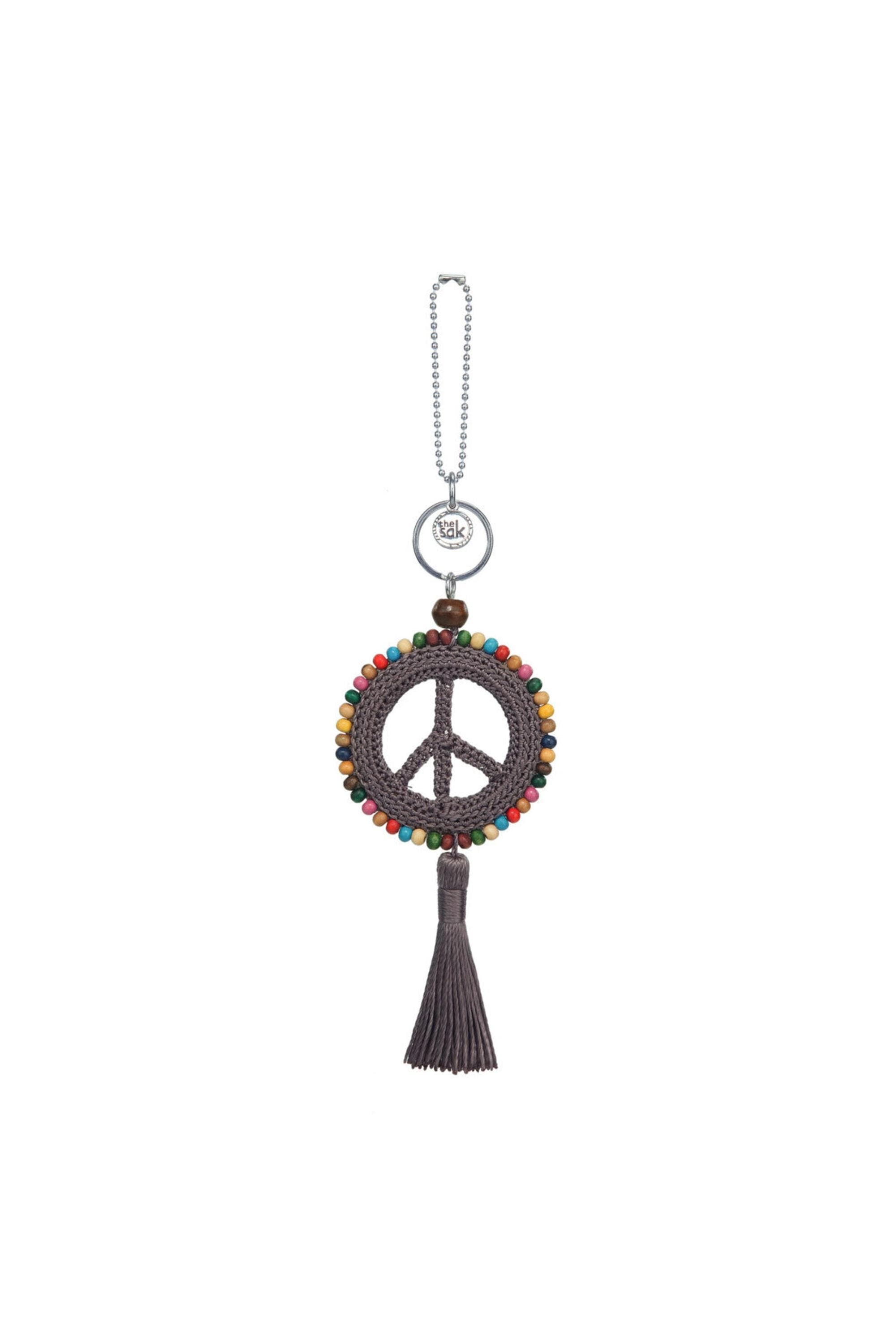 The Sak Yarnicharmz Crochet Peace Dangle, Alternate, color, Mushroom