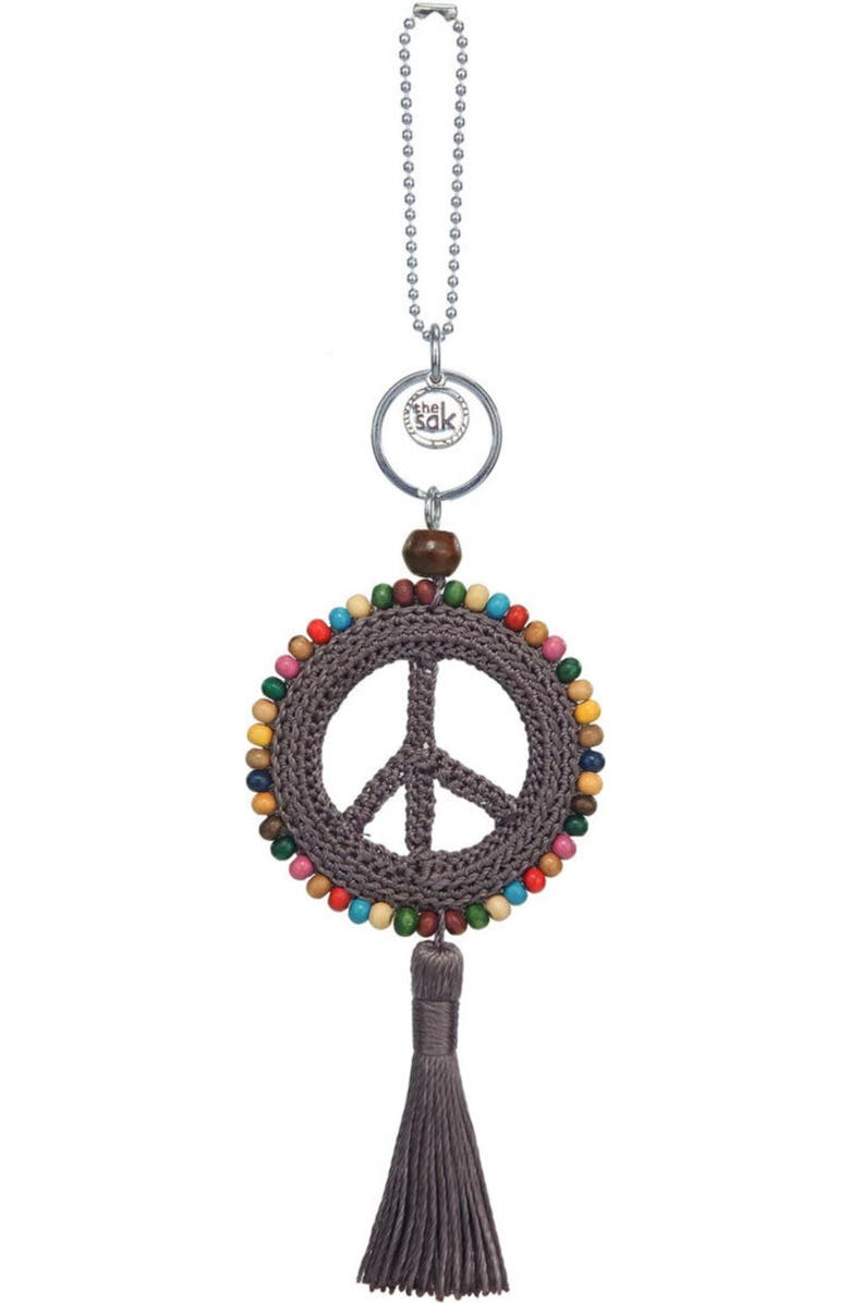 The Sak Yarnicharmz Crochet Peace Dangle, Alternate, color, Mushroom
