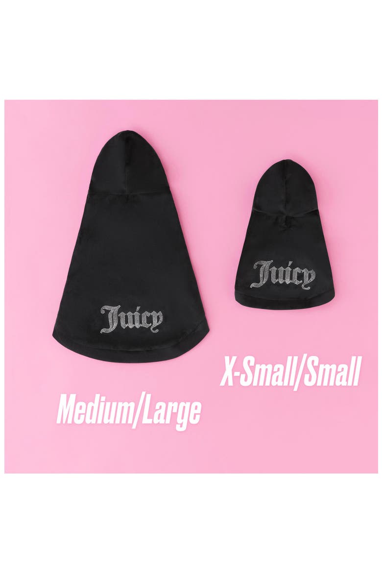 Velour Dog Tracksuit, Alternate, color, BLACK
