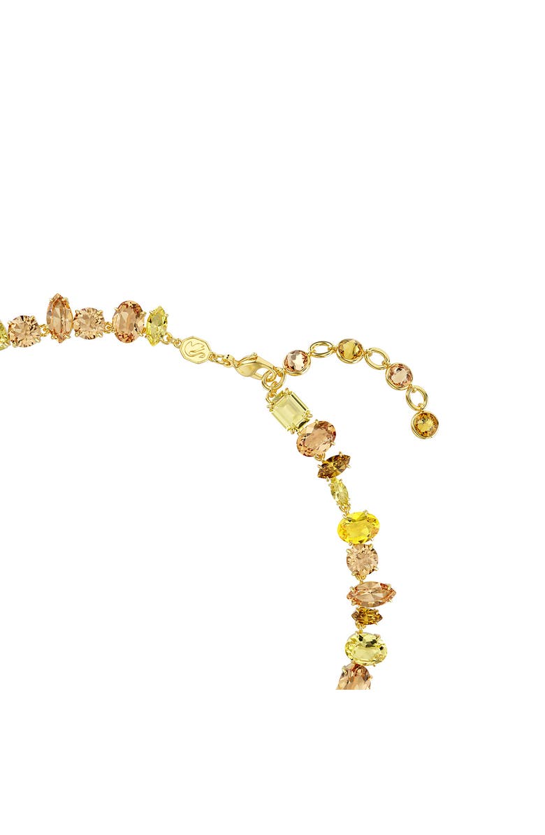 Swarovski Gema Necklace, Alternate, color, Gold