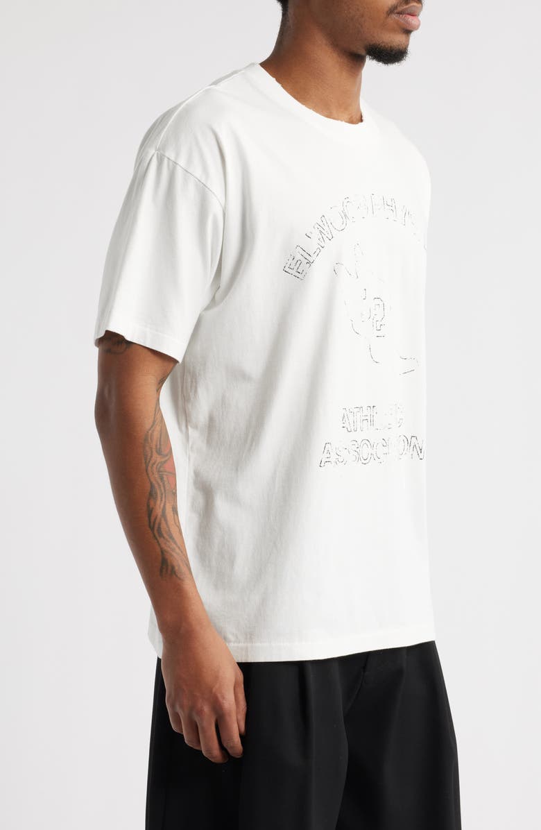 Elwood Athletic Distressed Logo Cotton Graphic T-Shirt, Alternate, color, 