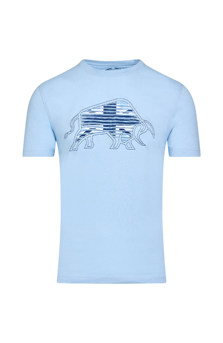 Raging Bull Slash Bull T-Shirt, Alternate, color, Sky Blue