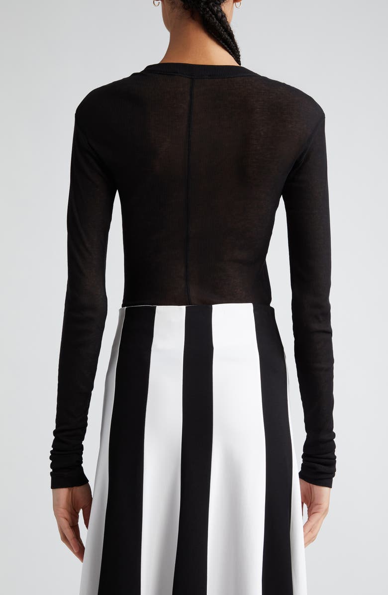 BITE Studios Semisheer Cotton Rib Jersey Top, Alternate, color, 