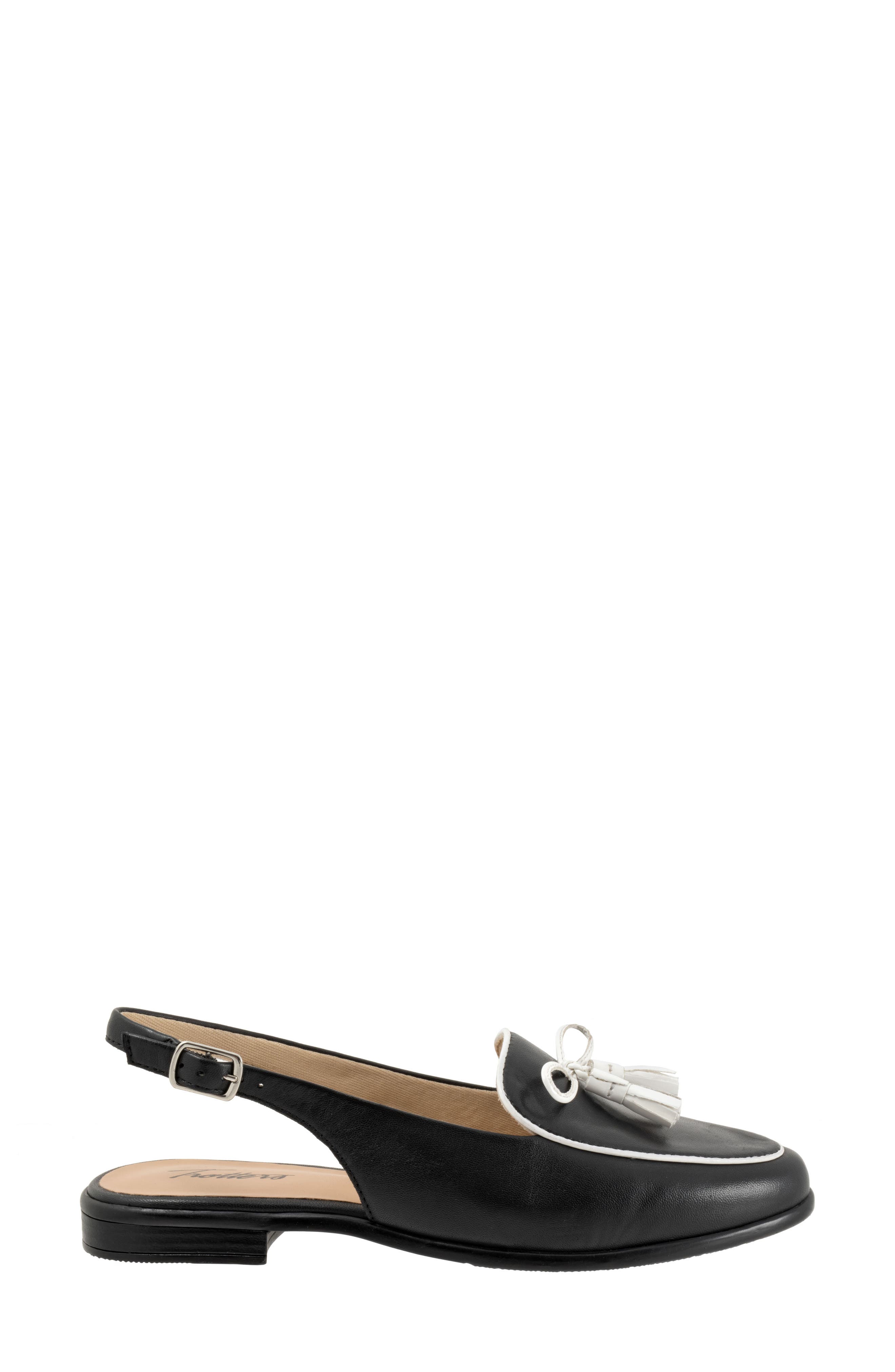 Lillie Slingback Loafer, Alternate, color, BLACK/ WHITE