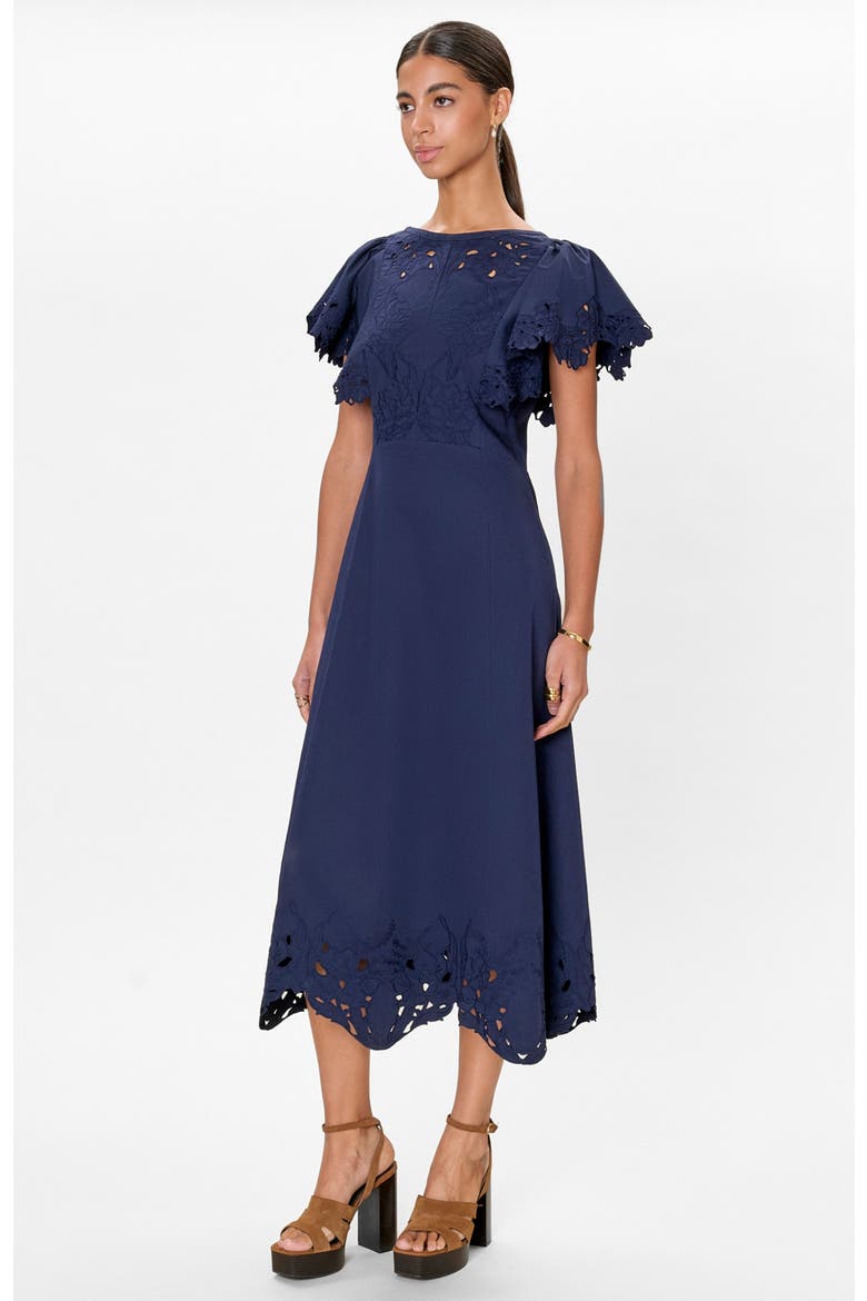 Rachelle Dress, Alternate, color, Maritime Blue