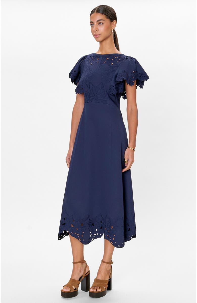 Rebecca Taylor Rachelle Dress, Alternate, color, Maritime Blue