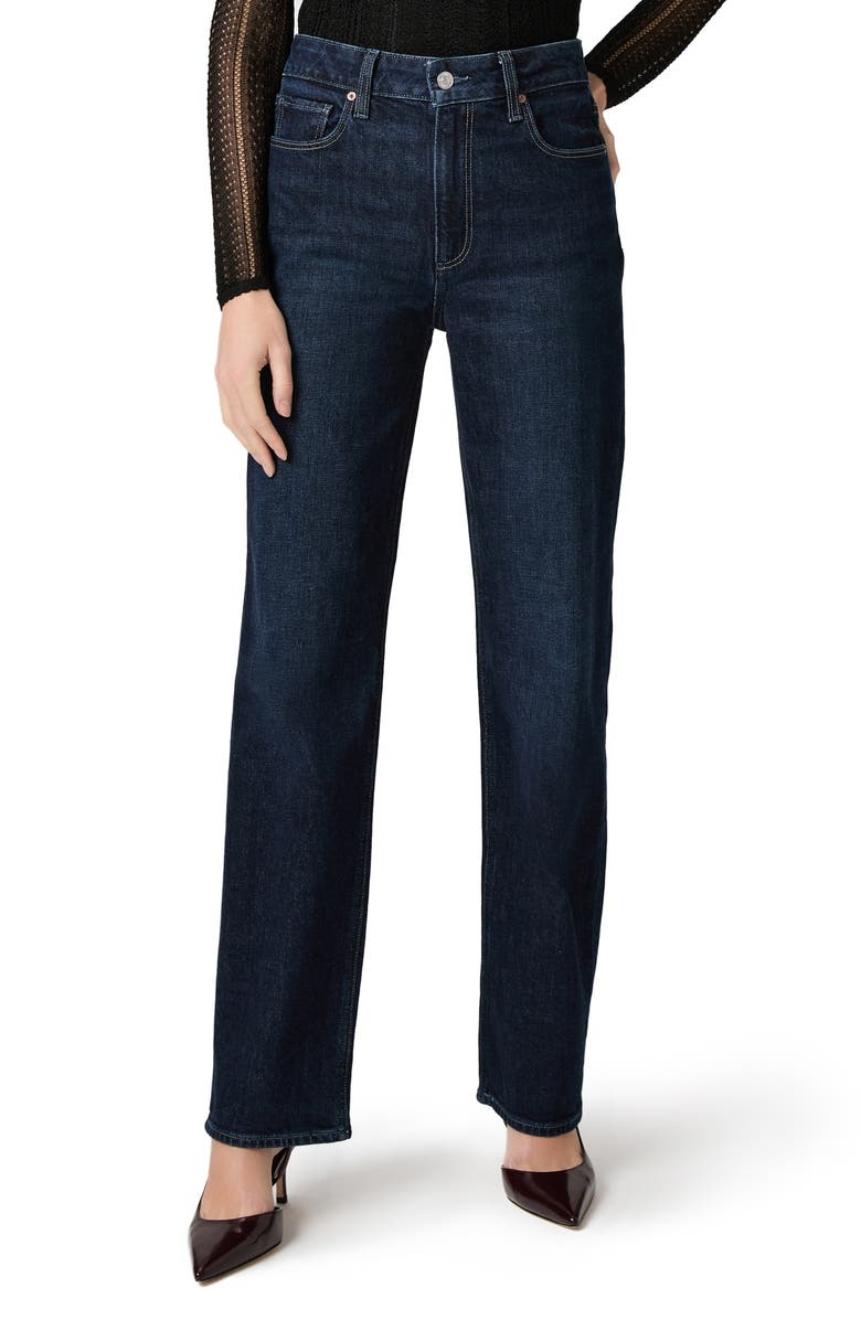 PAIGE Stevie High Waist Straight Leg Jeans, Main, color, Dwell